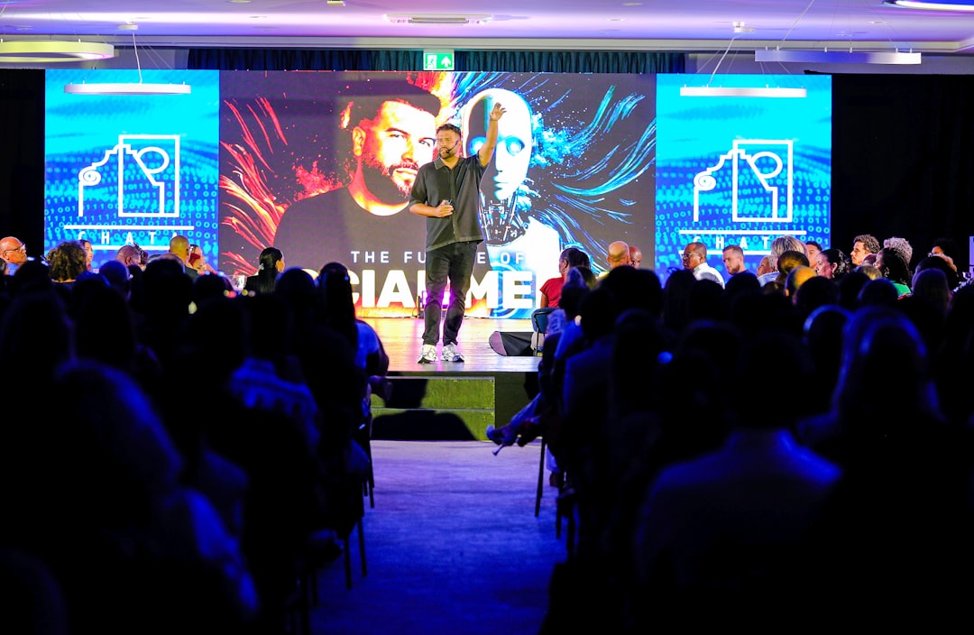 Digital marketing expert speaks on the future of social media and AI at a packed industry conference. This event blends thought leadership with actionable insights.